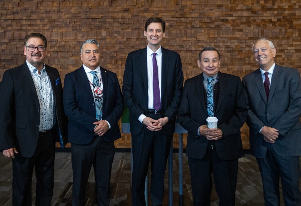 Representatives of the First Nations Leadership Council joined Premier David Eby and Minister Murray Rankin to open last year’s First Nations Leaders’ Gathering. 